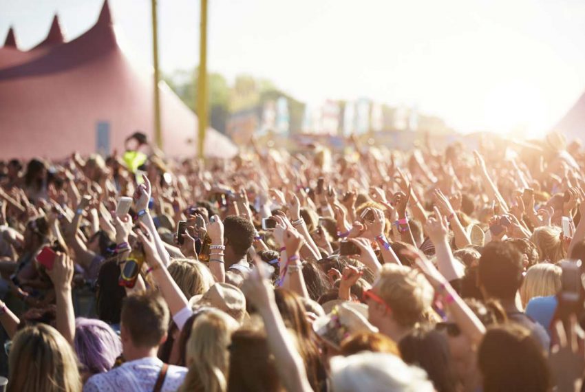Audience at a festival